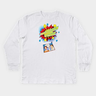 Comic-Book-ization of Thought Kids Long Sleeve T-Shirt